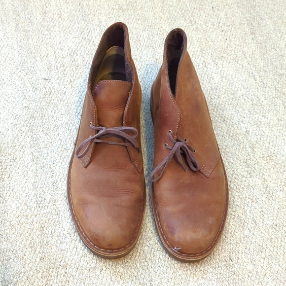 Clark\'s men\'s Bushacre 2 tan leather chukka boots size 13 main image 5
